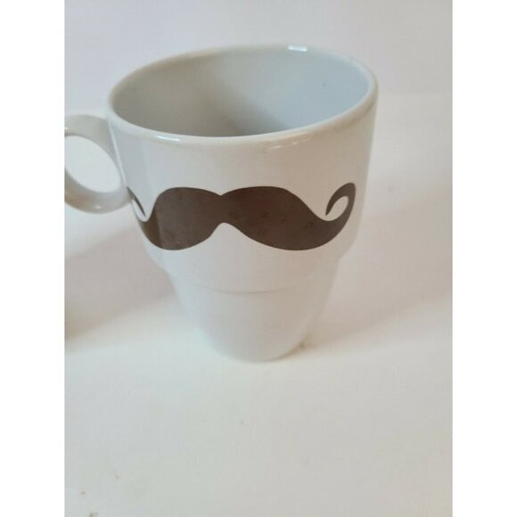 CARIBOU Coffee His And Hers White Coffee Mugs Cups - Picture 2 of 7